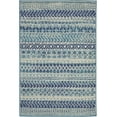 thumbnail image 1 of homeroots home decor 385595 2’ x 3’ Navy Blue Ornate Stripes Scatter Rug, 1 of 1