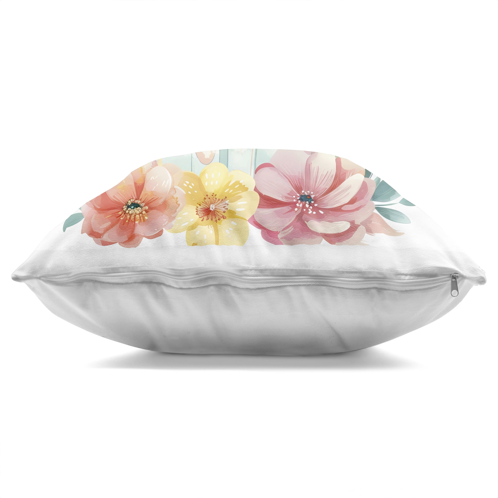 Stupell Industries Whimsical Unicorn with Blossoms Decorative Printed Throw Pillow, design by Creative Studio