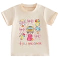 thumbnail image 2 of Hiijoy Girls T-Shirt Cute Graphic Short Sleeved Crew Neck T Shirt for Kids, Sizes 3-14, 2 of 4