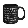 thumbnail image 2 of Sarcastic Fiance Gifts, I'm Engaged to the World's Best Director in the History of the, Cheap Valentine's Day 15oz Mug Gifts For, 2 of 2