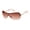 Rose Gold, variant on Women's 1023SP Metal Shield UV400 Protective Rectangular Fashion Sunglasses, 135mm