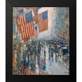 thumbnail image 2 of Hassam, Childe 12x14 Black Modern Framed Museum Art Print Titled - Rainy Day-Fifth Avenue, 2 of 5