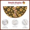 thumbnail image 3 of Bingfone Christmas Tree Skirt Mat Christmas Decoration Interior 48" -Vintage Plaid Sunflower, 3 of 6