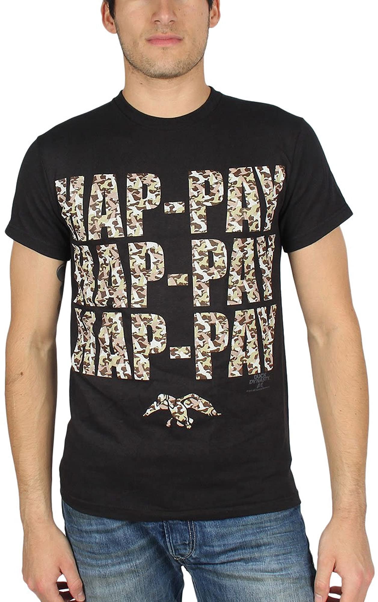 Duck Dynasty Mens Hap-Pay Camo T-Shirt 