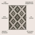 thumbnail image 2 of JONATHAN Y TUSCAN SUN 3 x 5 Area Rug, Lior Geometric Moroccan Diamond - Black/Cream, TSN202A-3, 2 of 7