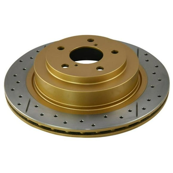 DBA 2656X-10 Performance Pack Rear Dual-Drilled Street Series Rotor for 2008-2010 STI & 2017 BRZ