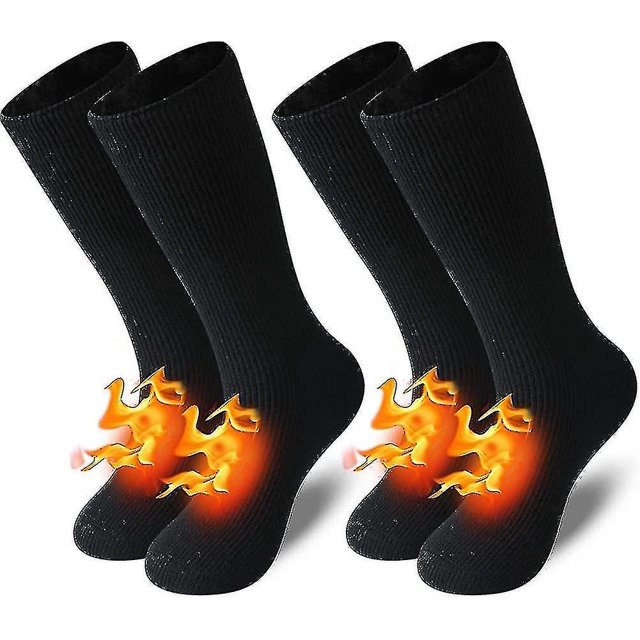 Calcetines cálidos, calcetines Ed con aislamiento grueso y forro de piel unisex
