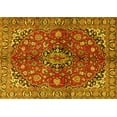 thumbnail image 1 of Ahgly Company Indoor Rectangle Medallion Yellow Traditional Area Rugs, 6' x 9', 1 of 4