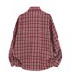 thumbnail image 4 of Mens Casual Manga Corta Botón Abajo Camisas Vintage Comprobar Collar de Solapa Manga Larga Moda Superior, Blusa Elegante, 4 of 9