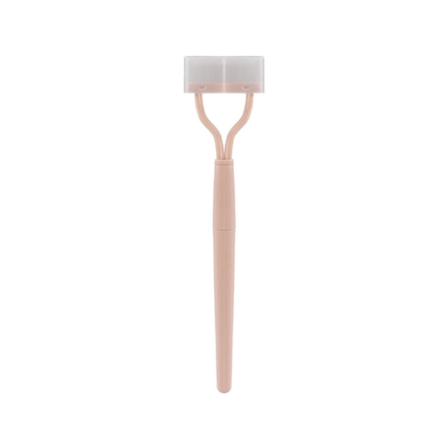Seitruly Peine para pestañas, separador de rímel, diseño plegable, agarre manual, herramienta de maquillaje de regalo dulce profesional, Pestañas postizas Rosa/Plegable
