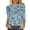 *17-Multicolor, variant on VBVC Women's 3/4 Sleeve Tie Dye Tops,Ladies Breathable Tunic T-Shirts,Spring Fall Basic Business Tees For Women,Multicolor,Size L