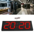 thumbnail image 3 of Double Sided LED Clock, Accurate Timekeeping, High Accuracy Temperature Display, Plexi Glass Panel, ARM Processor, 50m Visible Distance, ABS Material, 100~240V US Plug, 5V, 3 of 8
