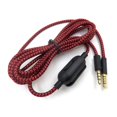 thumbnail image 1 of Cable de audio para auriculares de repuesto para Logitech G433 G233 G Pro G Pro X con conector de 3,5 mm, color negro y rojo, 1 of 5