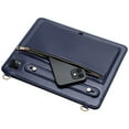 thumbnail image 4 of Dteck Case for iPad Air 13 Inch 2025/2024, Case for iPad Pro 12.9 2022 6th/5th/4th/3rd Generation 2021 2020 2018 with Pencil Holder Pocket, Business PU Leather Crossbody Strap Handbag Case,Blue, 4 of 6