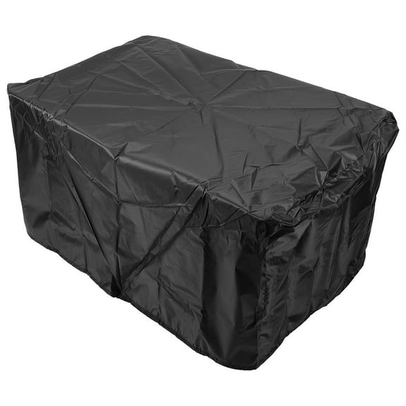 Tineasur Black Heavy Duty Wagon Cover 100x50 cm Oxford Fabric Cart Protector Storage Accessory