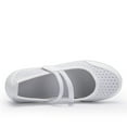 thumbnail image 2 of Ruiatoo Women's Breathable Mary Jane Shoes Air-Cushion Nurse Casual Walking Slip On Sneakers Black Mesh Platform Shoes White 39, 2 of 5