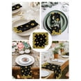 thumbnail image 3 of Sunflower Black Cloth Napkins Set of 6 Reusable Dinner Napkins, Watercolor Floral Vintage Farmhouse Cocktail Napkin Washable Table Napkins for Wedding/Holiday Party/Baby Shower 20"x20", 3 of 7