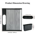 ReaNea Black Roll Up Dish Drying Rack Over The Sink, Kitchen Rolling