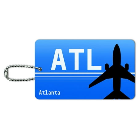 Graphics and More Atlanta GA (ATL) Airport Code ID Card Luggage