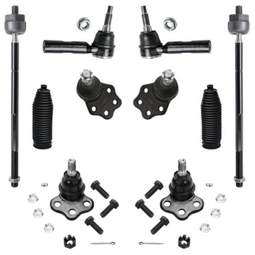 Detroit Axle 6-Piece Front Tie Rod Kit For 1995-2004 Toyota Tacoma 2WD (5-Lug) - Inner/Outer Ends & Boots