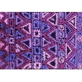 thumbnail image 1 of Ahgly Company Indoor Rectangle Solid Purple Modern Area Rugs, 2' x 5', 1 of 4