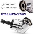 thumbnail image 3 of shiyou-Right Angle Drill Adapter Attachment 105 Degree Right Angle Cordless Drill Attachment Extension Power Screwdriver Drill Attachment, Angled Screwdriver Drill Bit Extension for Tight Space, 3 of 4