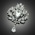 thumbnail image 4 of Flmtop Broche Magnifique Luxe Fleur Motif Fleur Forme Châle Clip pour Parti, 4 of 10