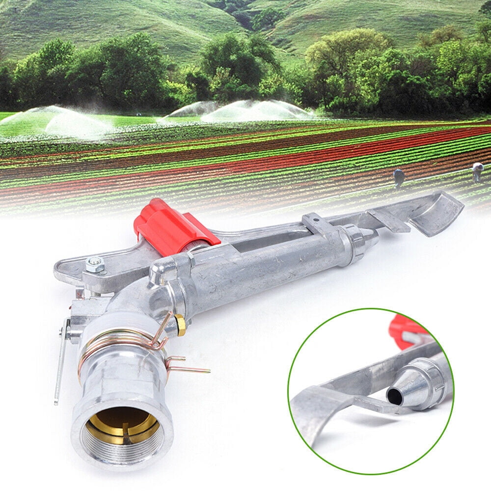 Miumaeov 2" 360° Adjustable Sprinkler Irrigation 65-80 Meters Spray Radius for Garden Agricultural