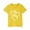Yellow, variant on MeetoTime Kids Summer Cotton Short Sleeve Tops Comfortable Round Neck Heart Printed Sports T-Shirt for Boys Girls