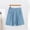 Sky Blue, variant on Women's Plus Size Solid Shorts with Pockets Elastic Waist Casual Summer Bottoms