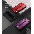 thumbnail image 2 of Ringke Dual-X Case Compatible with iPhone XR, Double Layer Heavy Duty Defense Armor Cover - Metallic Purple, 2 of 8