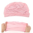 thumbnail image 5 of Unique Bargains 1 Pc Pleated Style  Swim Cap 5.91"x9.25" Pink, 5 of 6