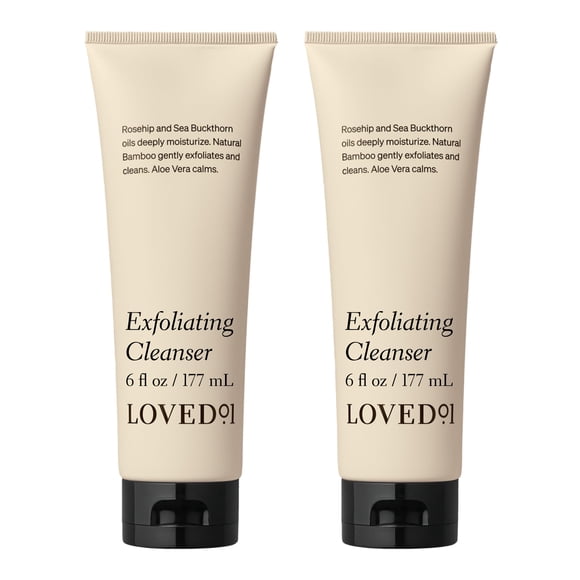 Limpiador Loved01 Exfoliante facial y corporal John Legend, 360 ml, paquete de 2