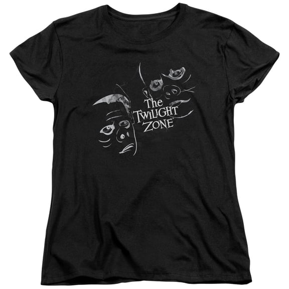 Twilight Zone Strange Faces Women's T-Shirt Black