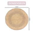 thumbnail image 3 of Home Weavers Radiant Collection Bathroom Rug 100% Cotton Tufted Round Shape Bathroom Rug, Soft & Absorbent Bath Rugs, Non-Slip Bath Rug, Machine Wash Dry Bath Mats - 22" Round, Linen, 3 of 9