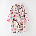thumbnail image 2 of Gibobby Boys Girls Soft Coral Fleece Bathrobe,Warm Hooded Sleep Robe with Waist Belt,Cute Cartoon Design,for Toddlers Children 2-11Y,Daily Lounge Wear Kids Pajamas,White,Size 8-9T, 2 of 4
