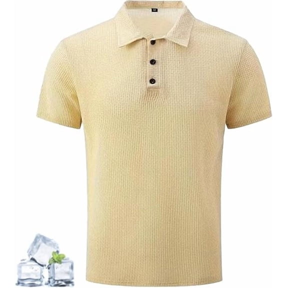Shirts for Men, Shirts,Men's Ultra Comfortable Polo Shirt,Quick Dry Refreshing Silky Ultra Comfortable