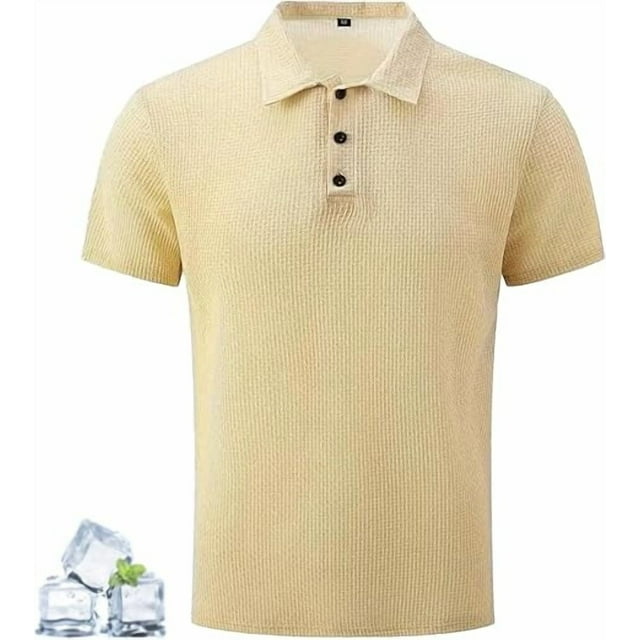 Shirts for Men, Shirts,Men's Ultra Comfortable Polo Shirt,Quick Dry Refreshing Silky Ultra Comfortable