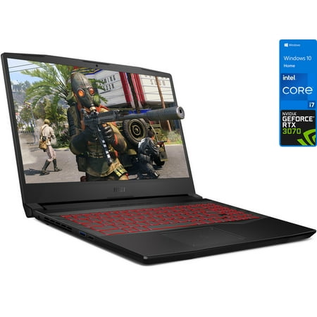 MSI Pulse GL66 Gaming Laptop, 15.6" 144Hz FHD Display, Intel Core i7-11800H Upto 4.6GHz, 64GB RAM, 512GB NVMe SSD, NVIDIA GeForce RTX 3070, HDMI, Wi-Fi, Bluetooth, Windows 10 Home