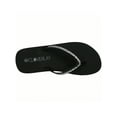 thumbnail image 4 of Women Rhinestone Decor Flip Flops Glamorous Summer Flip Flops Toe Post Vacation Fashion Black Flip Flops Summer Fashion Sandals, 4 of 5