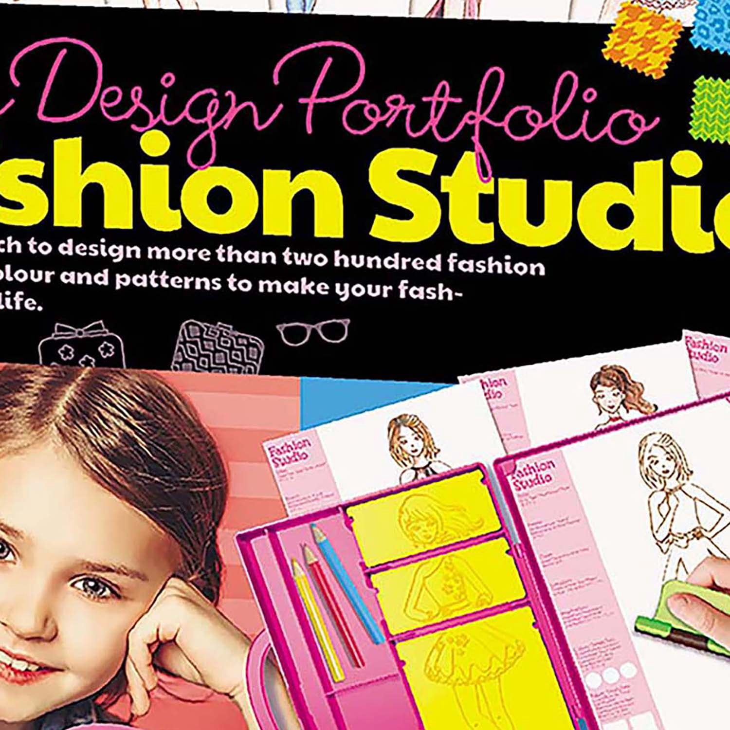 4M: KidzMaker: My Design Portfolio Fashion Studio - Design & Draw
