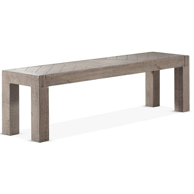 Steve Silver Auckland Weathered Gray Bench Reclaimed