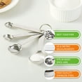 thumbnail image 3 of Mainstays Kitchen Stainless Steel 4-Piece Nesting Measuring Spoons Set, Stainless Steel Finish, 3 of 6