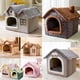 thumbnail image 5 of Soft Cat Bed Deep Sleep House Dog Cat Winter House Removable Cushion Enclosed Pet Tent For Kittens Puppy Cama Gato Supplies ShopWise Round, 5 of 13