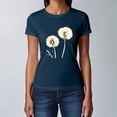 thumbnail image 4 of NAMTYQX Tshirts Shirts for Women Crewneck Breathable Grafisches Casual Stretch Plus Size Looses Print Short Sleeve Tshirts Shirts for Women Graphic Navy Size L, 4 of 5