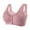 Pink, variant on Women's Polyester D chemical fiber underwear Women's Sexy Adjustable Straps Lace Floral Stretch Underwire Bra