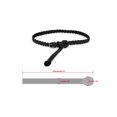 thumbnail image 3 of INSPIRE CHIC Women's Adjustable Thin Braided Rope Faux Leather Belts Black 24-35.8" waist, 3 of 5