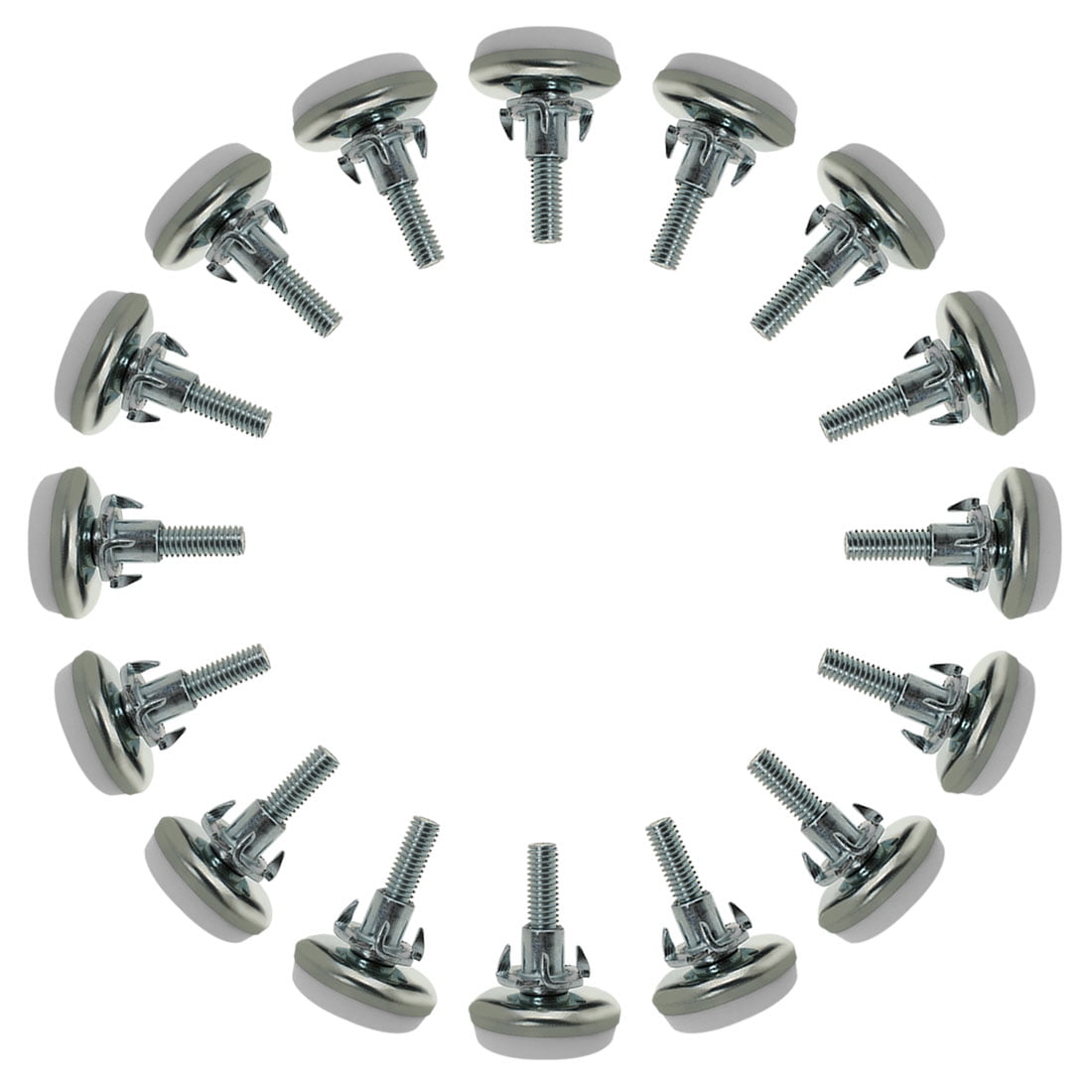 M6 x 20 x 30mm Leveling Feet Adjustable Leveler for Furniture Table Leg 16pcs