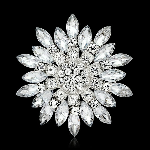 Ensemble de Broche Florale pour Femmes par Everything Robes Élégantes Corsage Accessoire à Main pour Robe et Tenue