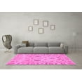 thumbnail image 3 of Ahgly Company Indoor Rectangle Abstract Pink Modern Area Rugs, 2' x 5', 3 of 4